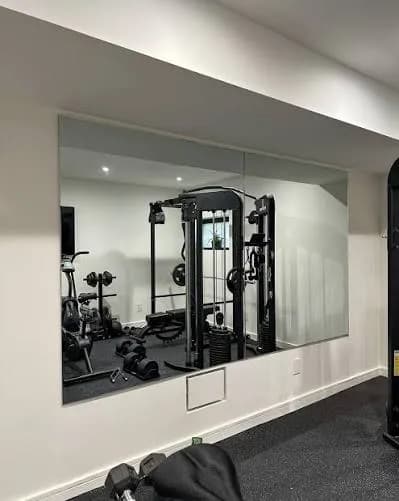 Premium Gym Mirror Wall Installation