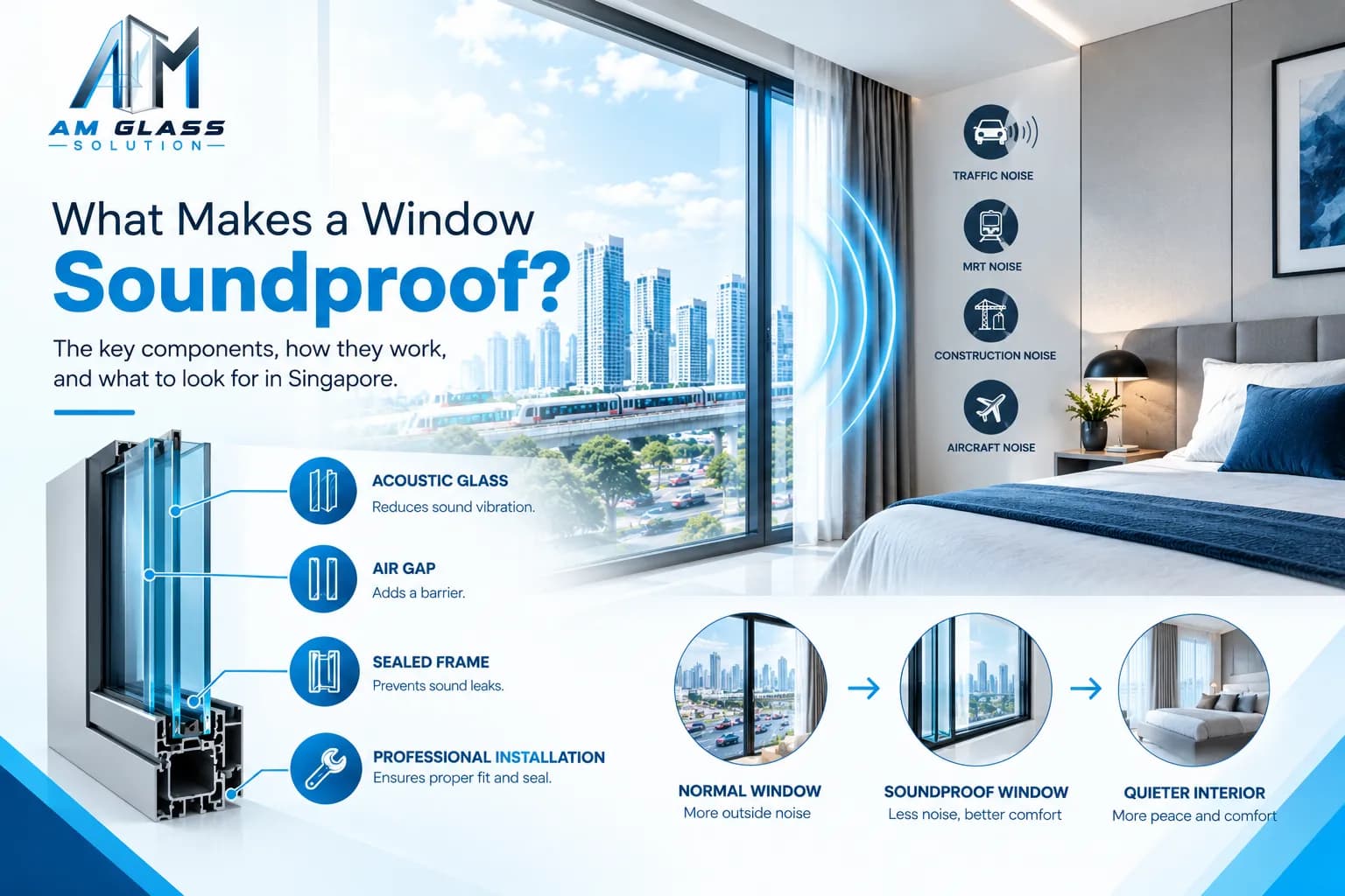 What Makes a Window Soundproof? A Guide for Singapore Homes.